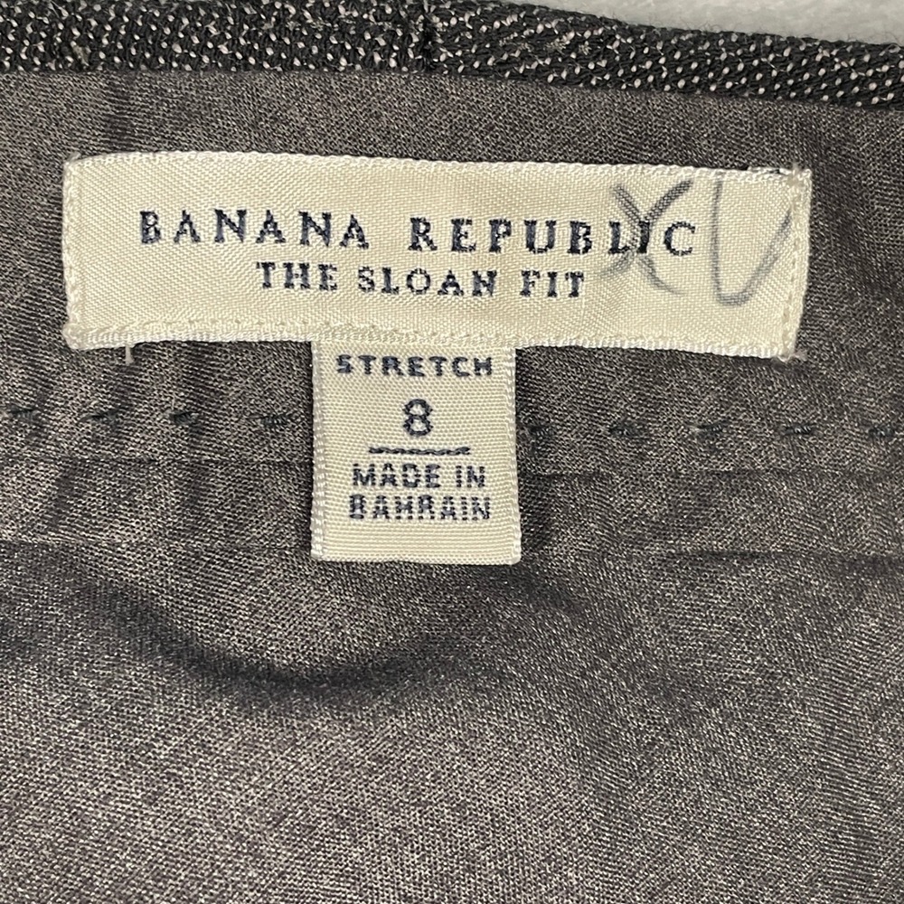 Banana Republic Sloan Fit Pants Womens Gray Bootcut Stretch Dress Trousers 8 - Picture 9 of 13